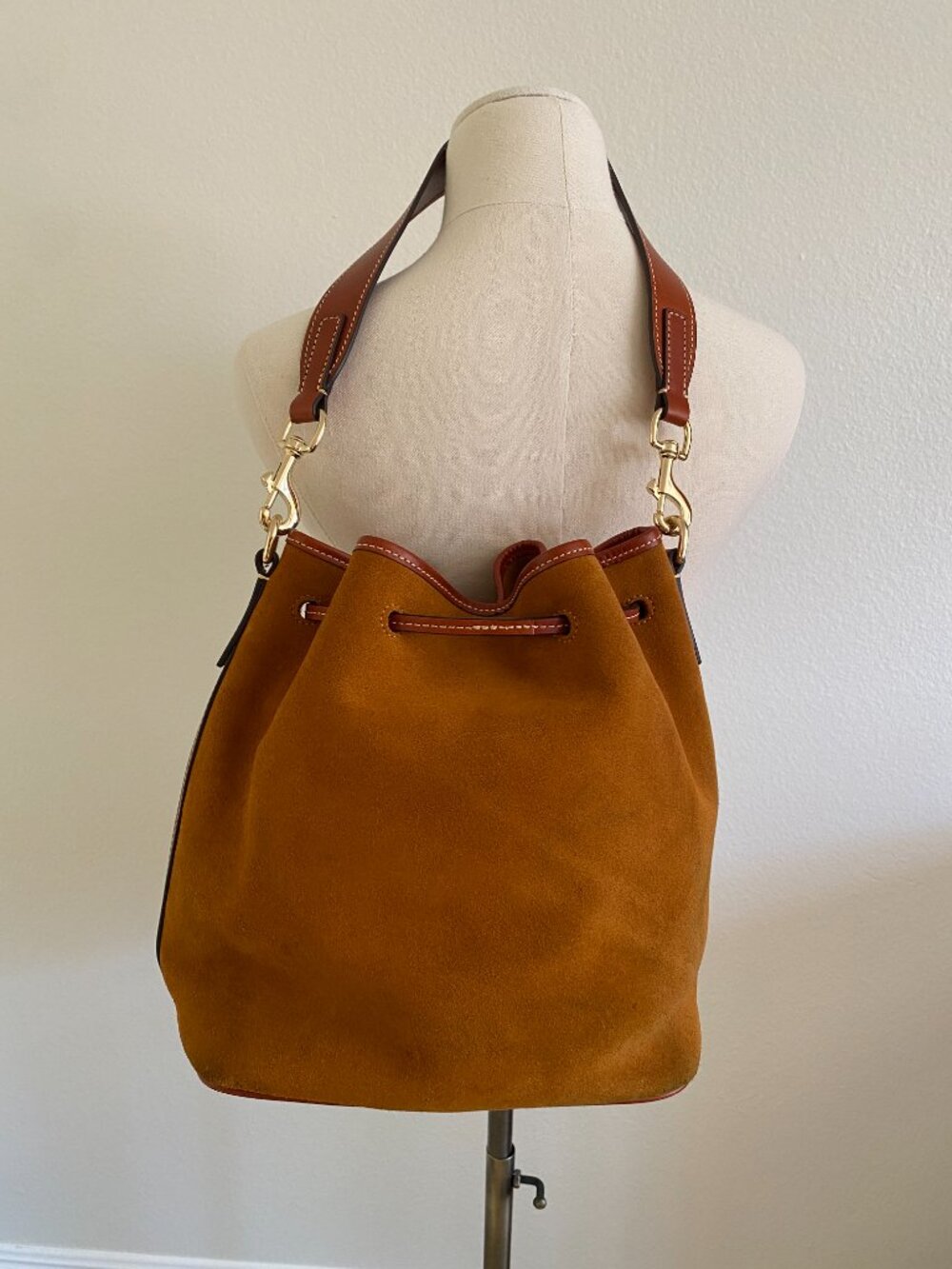 Dooney & Bourke Suede Drawstring Bucket Bag - Picture 7 of 10